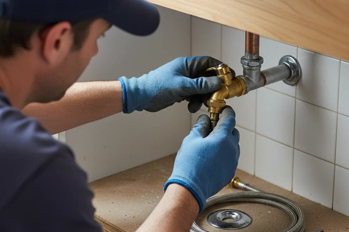 Shutoff valve and fitting work during Emergency Plumbing in Half Moon Bay